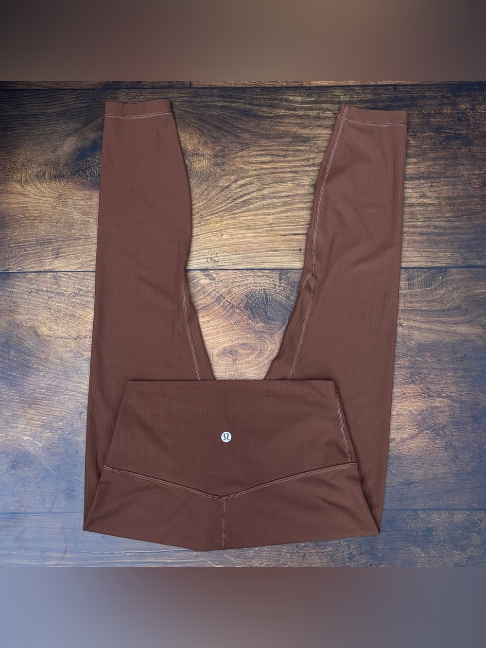 Lululemon Align Ribbed High Rise Pant 25" In Roasted Brown Size 6